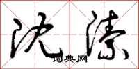 曾庆福沈洁草书怎么写
