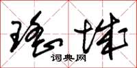 朱锡荣瑶城草书怎么写