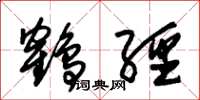 朱锡荣鹤经草书怎么写
