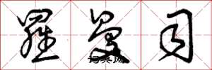 曾庆福罗曼司草书怎么写