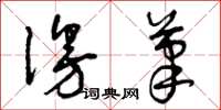 曾庆福漫笔草书怎么写