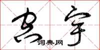 曾庆福空宇草书怎么写