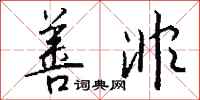 钱沛云善非行书怎么写