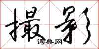 钱沛云撮影行书怎么写
