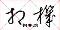 梁锦英相机草书怎么写