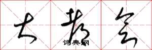 梁锦英大都会草书怎么写