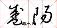 梁锦英盛阳草书怎么写