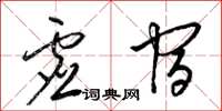 梁锦英虚宿草书怎么写