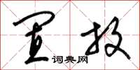 梁锦英置放草书怎么写
