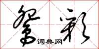 梁锦英鸳彩草书怎么写