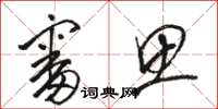 骆恒光审思草书怎么写