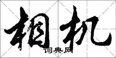 胡问遂相机行书怎么写