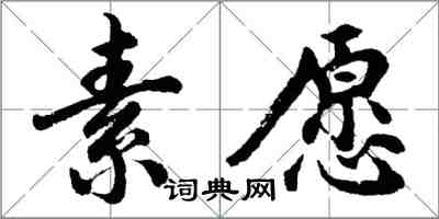 胡问遂素愿行书怎么写