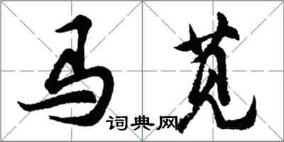 胡问遂马苋行书怎么写