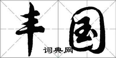 胡问遂丰国行书怎么写