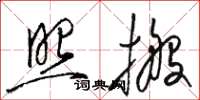 骆恒光照搬草书怎么写