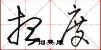骆恒光想度草书怎么写
