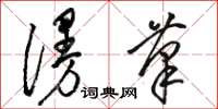 骆恒光漫笔草书怎么写