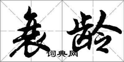 胡问遂衰龄行书怎么写