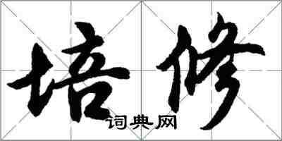 胡问遂培修行书怎么写