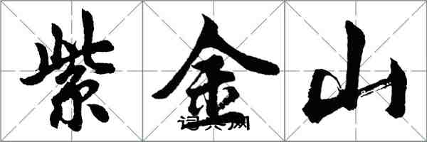 胡问遂紫金山行书怎么写