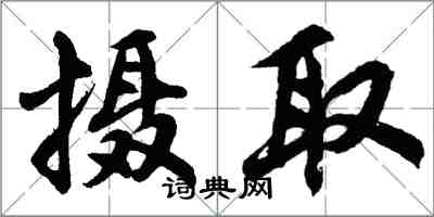 胡问遂摄取行书怎么写