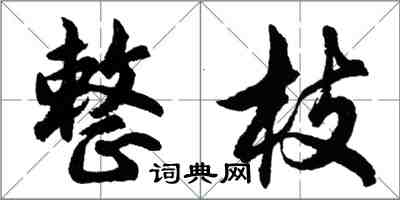 胡问遂整枝行书怎么写