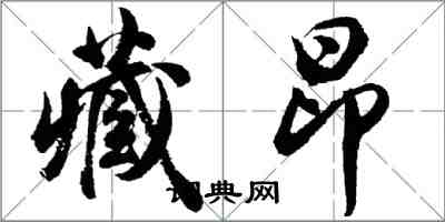 胡问遂藏昂行书怎么写