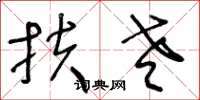 王冬龄扶老草书怎么写