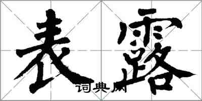 翁闿运表露楷书怎么写