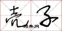 王冬龄壳子草书怎么写