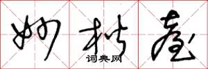 王冬龄妙楷台草书怎么写
