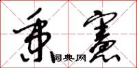王冬龄秉宪草书怎么写