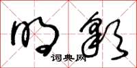 王冬龄明彩草书怎么写