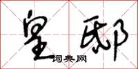 王冬龄皇邸草书怎么写