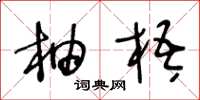 王冬龄柚梧草书怎么写