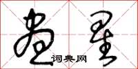 王冬龄昼星草书怎么写