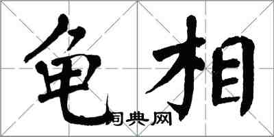 翁闿运龟相楷书怎么写