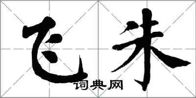 翁闿运飞朱楷书怎么写