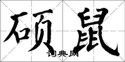 翁闿运硕鼠楷书怎么写