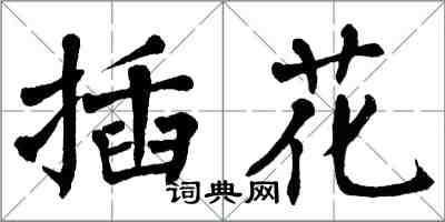 翁闿运插花楷书怎么写