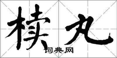 翁闿运椟丸楷书怎么写