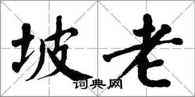 翁闿运坡老楷书怎么写
