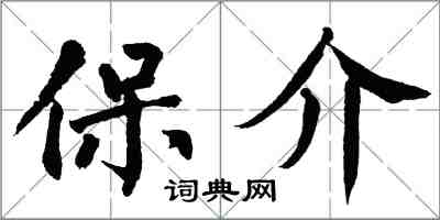 翁闿运保介楷书怎么写