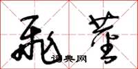 王冬龄飞茎草书怎么写
