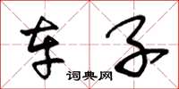 王冬龄车子草书怎么写
