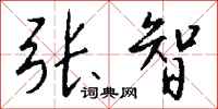 钱沛云张智行书怎么写