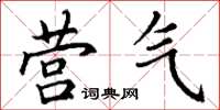 丁谦营气楷书怎么写