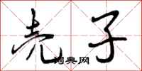 曾庆福壳子行书怎么写