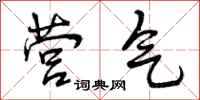 曾庆福营气行书怎么写